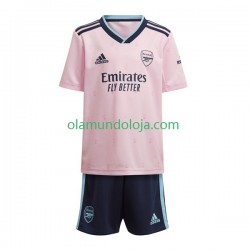 Camisola Arsenal Criança Equipamento Terceiro 2022-2023 Manga Curta